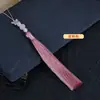 Adorno de Borla de Mariposa para Ropa, Borla para Memoria USB, Pinza para Cortina, Decoración Colgante para Coche, Accesorio Hecho a Mano para DIY, Decoración Colgante de Borla para Ventilador