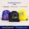 Logotipo impresso em cores digitais Pacote de pano de poliéster Bolso Oxford Pano Mochila À prova d'água Maratona Evento Bolsa Armazenamento Bolsa