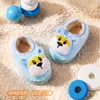 Chinelos infantis de algodão Little Deer Milli para meninas, bebês, recém-nascidos, chinelos de interior com proteção no calcanhar, sola macia antiderrapante, sapatos de casa