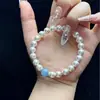 Pulsera Mada Garth de Perlas Citrinas con Perlas de Durazno para Mujer, Nicho de Alta Gama, Original, Moda, Joker, Mayoreo