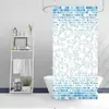 Cortina de ducha para mampara de baño de alto peso proveedor de comercio electrónico transfronterizo cortina de ducha de poliéster impermeable y antihongos para baño