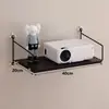 Soporte para Proyector de Casa Sin Taladro Estante de Almacenamiento para Montar en la Pared junto a la Cama Estante de Almacenamiento para la Pared de la Sala Estante Colgante Bandeja Colgador