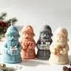 Jiahui Mei Velas Aromáticas de Papai Noel Transfronteiriças Molde de Silicone Vela Artesanal de Natal DIY Ornamento