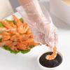 Luvas Descartáveis Espessas para Uso Doméstico Plástico de Grau Alimentício Filme PE Transparente Proteção para Catering Takeaway Piquenique Pratos Frios