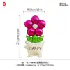 Balões de papel alumínio em formato de flor em vaso, estilo novo, para aniversários, festas infantis, decorações da moda para barracas e sessões de fotos, transfronteiriço