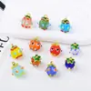 Acessórios para Joias DIY Criativos Modernos Pingente de Cacto 3D Chaveiro Artesanal Charme para Pulseira Cores Misturadas Atacado