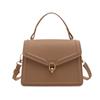Bolso de Mano Texturizado a la Moda para Mujer 2025 Nuevo Estilo de Verano para Ir al Trabajo Sencillo Moderno Bolso Cuadrado Pequeño Bolso Bandolera de un Solo Hombro