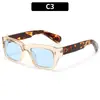 Moda Europea y Americana 2026 Nuevo Estilo Gafas de Sol Cuadradas con Tachuelas Estilo Callejero Versátiles de Moda Gafas de Sol de Personalidad para Mujer