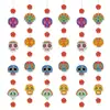 Decorações de Dia dos Mortos Papéis coloridos