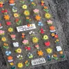 Marco de Fotos Estilo Fresco Vintage Pegatinas de Uñas con Forma de Lazo Ts4078 Estilo Pastoral Francés Pegatinas Florales de Cerezo para Uñas