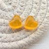 Parche de resina de corazón grueso de color gelatina semitransparente Super Q, accesorios para bricolaje, pendientes hechos a mano, horquilla, funda para teléfono móvil, material al por mayor