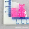 Materiais: Acessórios de Resina, Colar de Gelatina Criativo DIY, Acessórios para Capa de Celular com Cola de Creme DIY Urso Transparente