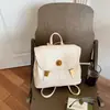 Bolso de Hombro Doble Retro Transfronterizo para Mujer de Gran Capacidad Casual Versátil Estilo Británico Mochila Escolar para Estudiantes Mochila de Viaje