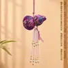 Festival do Meio Outono cultural e criativo, pingente de cabaça com borla de cristal de alta qualidade e brocado Song, decoração suspensa de estilo chinês para trazer sorte para bolsas e interior de carro