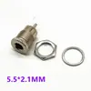 Enchufe de alimentación DC DC-099 5.5x2.1/2.5mm DC099 conector hembra de carga metálico con conexión roscada