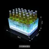 Balde de Gelo com LED Bar Caixa Retangular Criativa para Cerveja Vinho Ktv Balde de Champagne Balde para Bebidas Cubos de Gelo Balde de Gelo para Cerveja