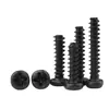 En Stock Hierro Pavonado Pb Tornillos Autorroscantes de Cabeza de Lenteja Phillips M1.4-M4 Tornillos Autorroscantes de Cabeza de Lenteja Phillips con Cola Plana