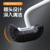 Cepillo de inodoro con ranura y mango largo, cepillo de inodoro sin ángulo muerto, cepillo de limpieza para inodoro colgante de pared, cepillo de inodoro de limpieza de pelo suave, venta al por mayor