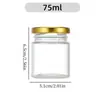 Frascos de Vidrio Transparente Sencillos para Miel al por Mayor para Uso Doméstico, Frascos Sellados para Miel, Frascos para Nido de Pájaro, Frascos para Pepinillos, Frascos Vacíos para Reenvasado