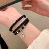 Nueva pulsera multicapa con diseño de bolsa de la fortuna retro china para mujer, pulsera de pareja de estilo antiguo sencilla y combinable, pulsera de estilo étnico
