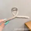 Presilha Dongdaemun da Coreia do Sul para Mulheres, Presilha de Tubarão Simples e de Alta Qualidade, Grande Volume de Cabelo, Joia para Cabeça de Presilha de Luxo Leve