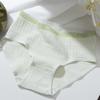 Ropa interior de algodón con patrón sin costuras para mujer, entrepierna de algodón, ropa interior de algodón para bebé, calzones de algodón de talle medio para mujer al por mayor
