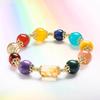 Novo Pulseira de Cristal Colorido Duobao Chinesa Feminina Nicho Sentido de Alto Padrão Original Pulseira Joker Atacado