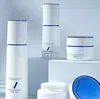 En Stock Botella Serie Montaña Nevada de 30G-120Ml con Tapa Dorada, Botella Cosmética, Botella para Loción, Tarro de Vidrio para Crema con Tapa Rayada