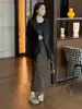 Talla Grande Moda Femenina Sentido del Estilo Old Money Chaleco de Cuero Otoño Temprano Nuevo Chica Gordita Chaleco Cardigan Delgado Gigante Top