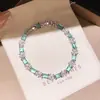 Pulsera Rectangular Sencilla para Mujer, Gama Alta, Moderna, Versátil, Exquisita, Diseño Nuevo, Elegante, Joyería de Mano de Nicho al por Mayor