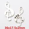 Accesorios para joyería de aleación DIY plata antigua retro símbolo musical cinta material de accesorios hechos a mano