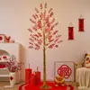 2026 Año del Caballo Día de Año Nuevo Festival de Primavera Decoraciones Fruta Roja Moneda de Oro Luces de Árbol Escena de Año Nuevo Arreglo de Ambiente Adornos para Sala de Estar