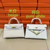 Bolsa Kelly Colorida Mais Vendida no Aliexpress, Bolsa de Mão Feminina Moda Europeia e Americana, Bolsa de Ombro Único Transversal de Alto Padrão para Mulheres