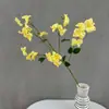 Orquídea Danza de la Grulla Artificial Accesorios para Fotografía de Bodas Arreglo Floral Decoración Materiales de Flores de Seda Adornos de Decoración para el Hogar Flores Artificiales