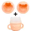 Bandeja de Hielo Animales Molde de Pastel de Arroz de Silicona Taza de Pudín Taza de Mousse para Helado Molde de Helado de Oso Taza de Gelatina Bandeja de Hielo