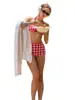 Nuevo Estilo Lustre Puro Chica Atrevida Camisola de Hombro para Mujer Adelgazante y Versátil Traje de Baño para Vacaciones en la Playa