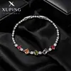 Pulsera de Mujer Xuping con Incrustaciones de Gemas Artificiales de Colores, Diseño de Moda y Lujoso, Joyería Suave de Verano al por Mayor