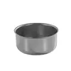 Tazón Redondo de Acero Inoxidable 304 de una Sola Capa para Snacks Vintage, Tazón de Arroz Comercial con Acabado Desgastado, Tazón Espesado para Cocinar Huevos al Vapor para Uso Doméstico