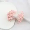 Estames de malte pistilos bastões retorcidos materiais feitos à mão fondant gesso flor de lótus flor de veludo flores embrulhadas centros de flores amarelas