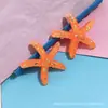 Lantejoulas Transparentes, Enfeites de Resina Estrela-do-Mar, Pacote de Material DIY Artesanal Cola Creme Simulada, Pequenos Acessórios de Enfeites Estrela-do-Mar
