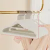Percha flocada para abrigos de invierno, uso doméstico, antideslizante, previene marcas en los hombros, no suelta pelusa y no causa abultamientos en la ropa