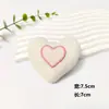 Accesorios de Algodón con Forma de Corazón 3D de Dibujos Animados, Corazones de Peluche Lindos, Decoraciones para Bolsos de Fieltro DIY, Pinzas para el Cabello Hechas a Mano, Pequeños Adornos