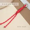 Colgante Llavero Bolso Tejido a Mano DIY Accesorio de Paracord Colgante Personalizado Retro Colorido Encanto para Bolso