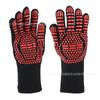 Fabricantes de fonte luvas protetoras de alta temperatura 800 graus silicone forno de churrasco forno de micro-ondas isolamento térmico anti-queimadura