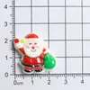Serie navideña de dibujos animados, accesorios navideños de resina, materiales para manualidades DIY, tazas de pegamento de crema, imanes para refrigerador, pegatinas decorativas