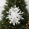 Nuevos adornos de copo de nieve navideño 3D transfronterizos, decoraciones para ventanas navideñas y árboles de centros comerciales, adornos colgantes de copo de nieve
