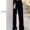 Jeans Largos de Verano 2025 para Mujer, Tendencia Estilo Hong Kong, Personalizados con Letras, Hip-Hop, Ins, Moda High Street, Frescos y Modernos
