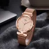 Relojes Creativos para Mujer al por Mayor en Stock con Lazo Correa Magnética Milanesa, Reloj de Red de Peces Girassol de Cuarzo para Mujer