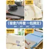 Juego de ropa de cama de tres piezas para dormitorio estudiantil 90x190 funda de edredón de algodón puro, sábana bajera, juego completo para literas, gris oscuro, resistente a la suciedad