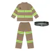 Disfraz infantil de bombero para Halloween, cosplay para actuaciones en escenario, atuendo de bombero para juegos de rol, disfraz infantil para actuación, uniforme profesional